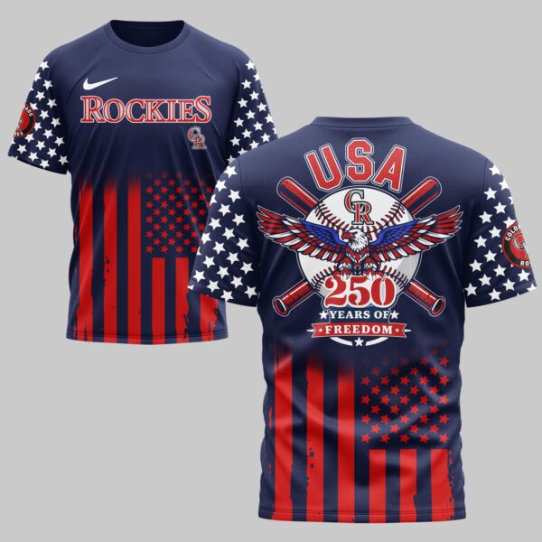 Colorado Rockies x 250Years Mars Premium T-Shirt PL06