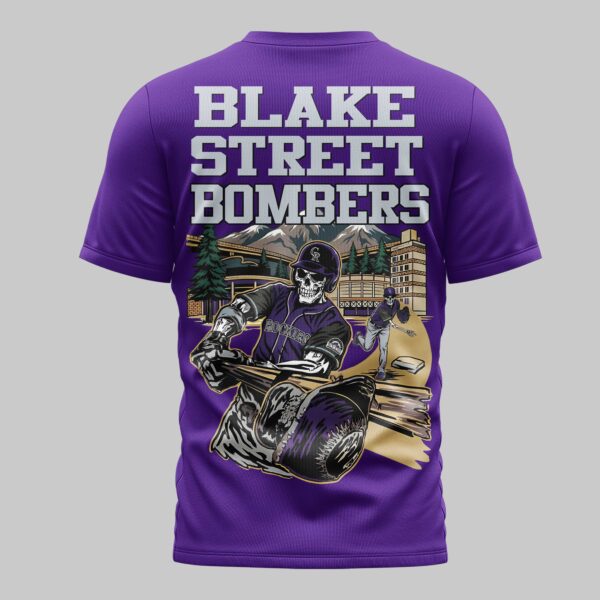 Alternative view of Colorado Rockies x skull Mars Premium T-Shirt PL05