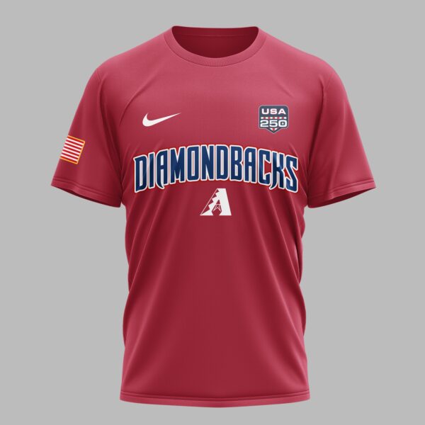 Alternative view of Arizona Diamondbacks X 250 Years Of Freedom Premium T Shirt PVT003