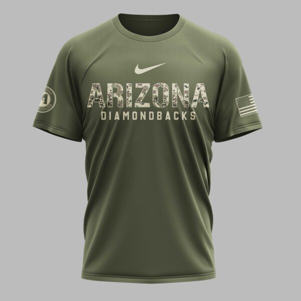 Alternative view of Arizona Diamondbacks Military Appreciation Premium T-shirt LT0004