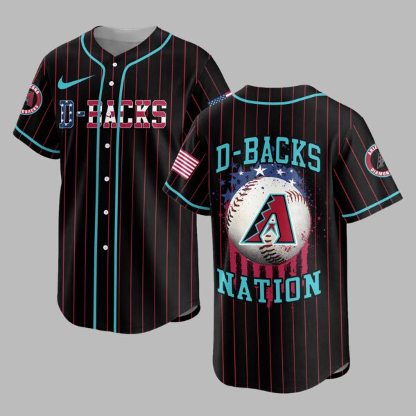 Arizona Diamondbacks USA Flag Edition Premium Baseball Jersey PH00007