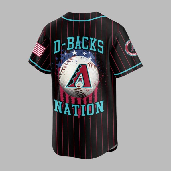 Alternative view of Arizona Diamondbacks USA Flag Edition Premium Baseball Jersey PH00007