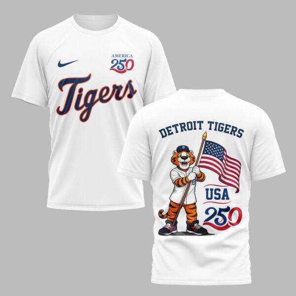 Detroit Tigers x 250 Years Of America Premium t-Shirt 003