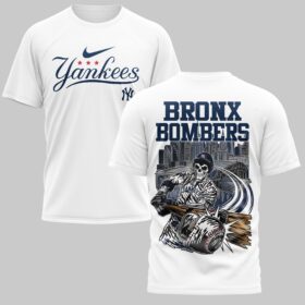 New York Yankees x skull Mars Premium T-Shirt PL05