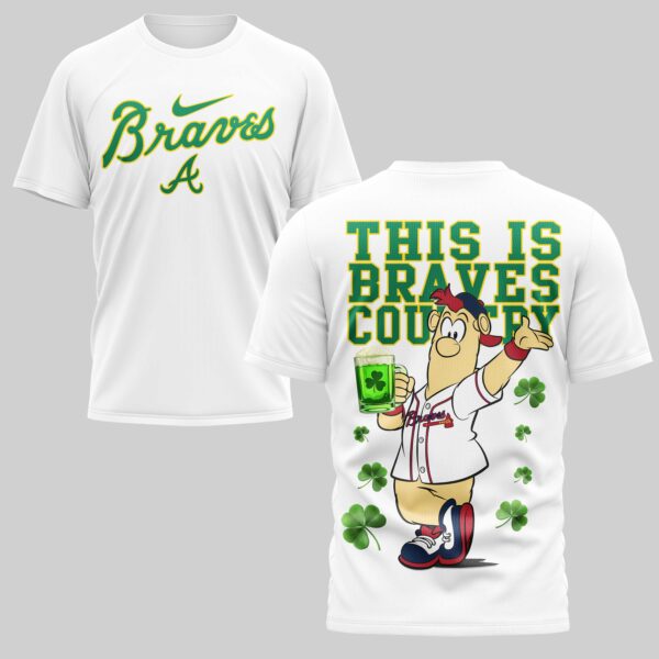 Atlanta Braves x St Patrick's Day Premium T-Shirt 004