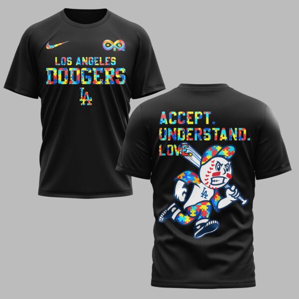 Los Angeles Dodgers x Autism Awareness Premium T-Shirt 006