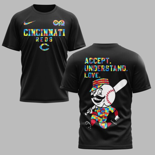 Cincinnati Reds x Autism Awareness Premium T-Shirt 006