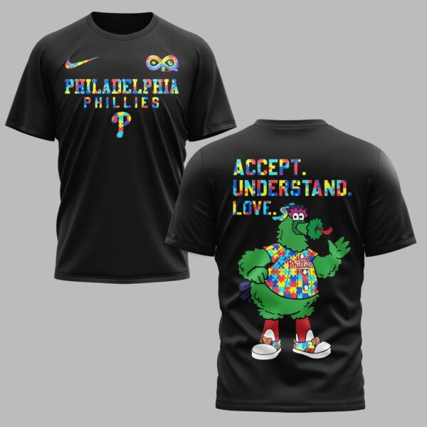 Philadelphia Phillies x Autism Awareness Premium T-Shirt 006
