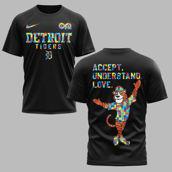 Detroit Tigers x Autism Awareness Premium T-Shirt 006