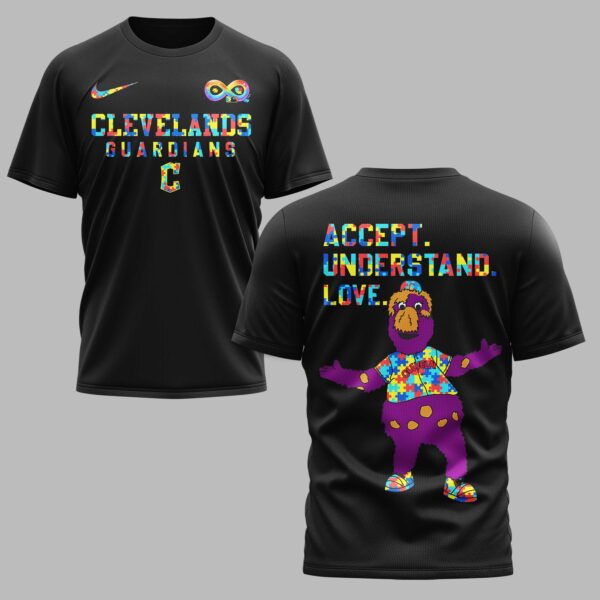 Cleveland Guardians x Autism Awareness Premium T-Shirt 006