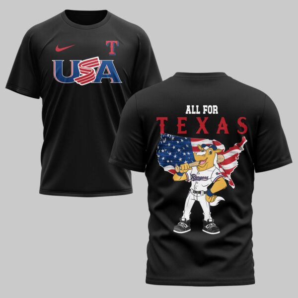 Texas Rangers x USA Baseball Premium T-Shirt 007