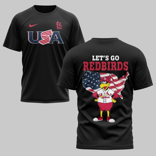 St Louis Cardinals x USA Baseball Premium T-Shirt 007