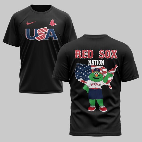 Boston Red Sox x USA Baseball Premium T-Shirt 007