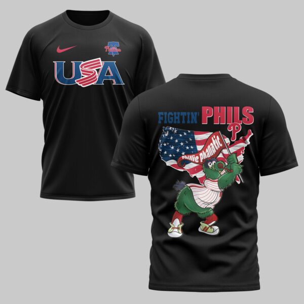 Philadelphia Phillies x USA Baseball Premium T-Shirt 007