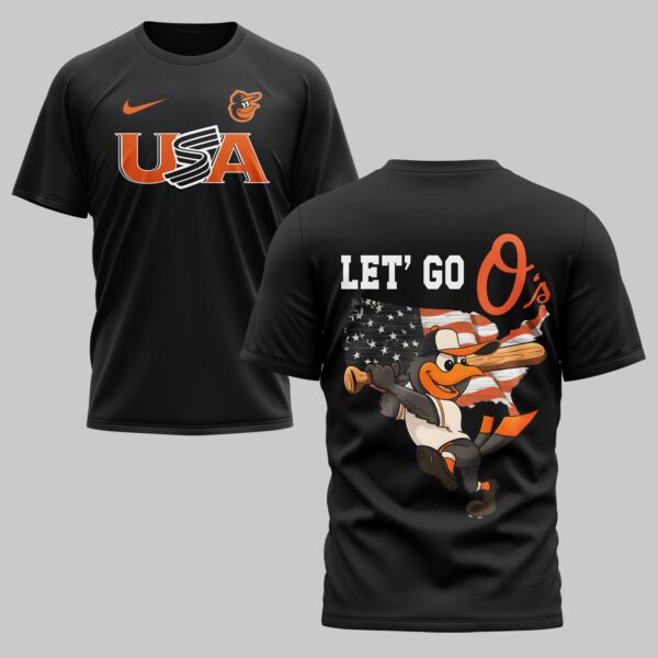 Baltimore Orioles x USA Baseball Premium T-Shirt 007