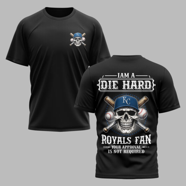Kansas City Royals X Skullcap Premium T Shirt PVT001