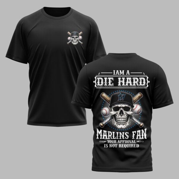 Miami Marlins X Skullcap Premium T Shirt PVT001