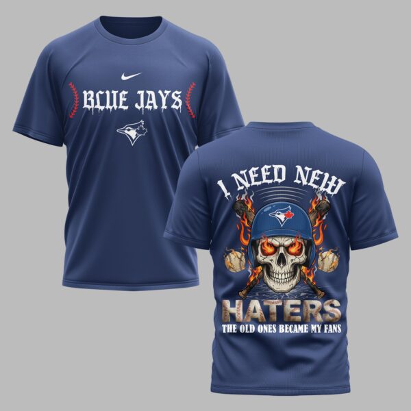 Toronto Blue Jays X Fire Skull Baseball Premium T Shirt PVT002
