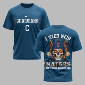 Cleveland Guardians X Fire Skull Baseball Premium T Shirt PVT002