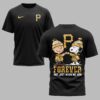 Pittsburgh Pirates “FOREVER - Not Just When We Win” Snoopy & Charlie Glitter Friendship Premium T-Shirt PH00002