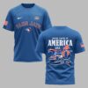 Toronto Blue Jays X 250 Years Of Freedom Premium T Shirt PVT003