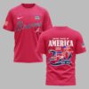 Atlanta Braves X 250 Years Of Freedom Premium T Shirt PVT003