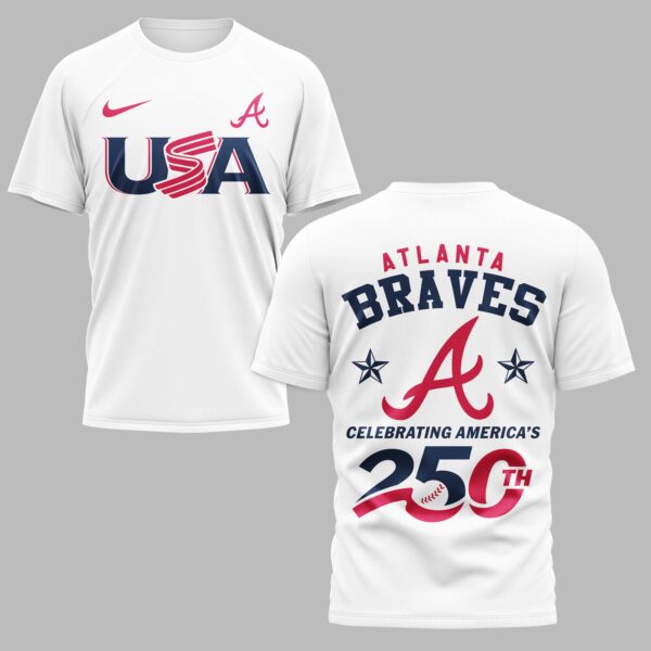 Atlanta Braves Celebrating America’s 250th Premium T-shirt LT0003