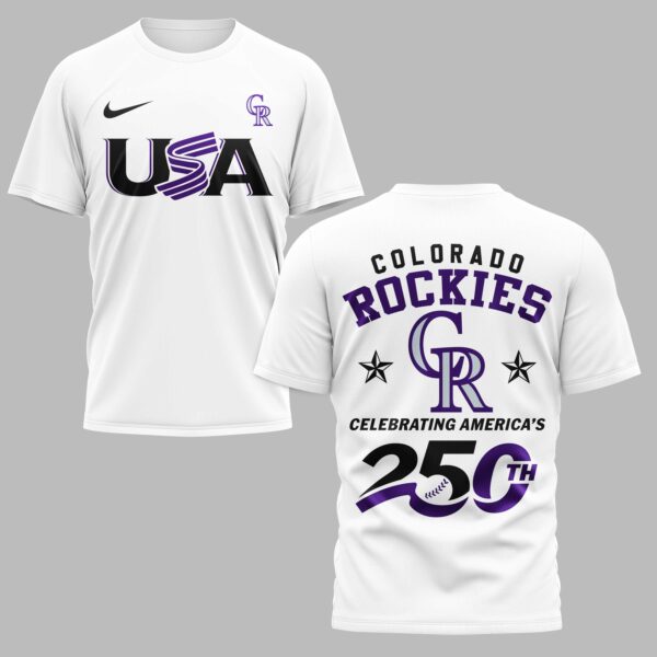 Colorado Rockies Celebrating America’s 250th Premium T-shirt LT0003