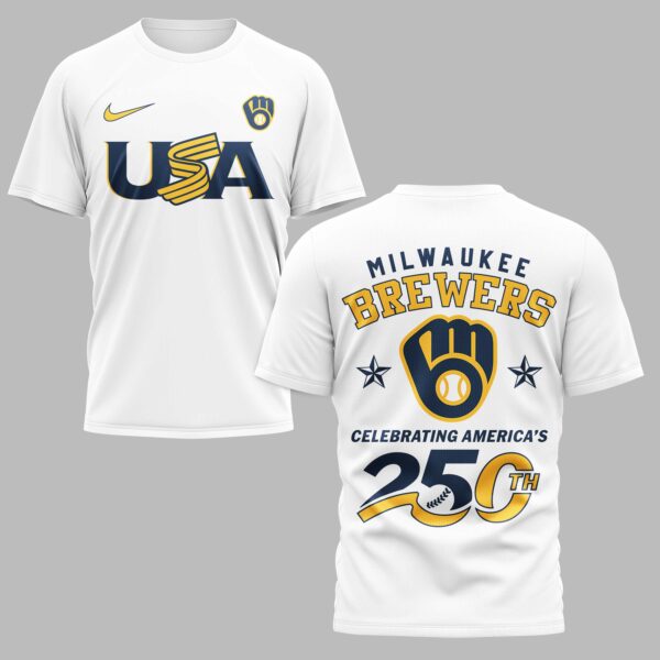 Milwaukee Brewers Celebrating America’s 250th Premium T-shirt LT0003