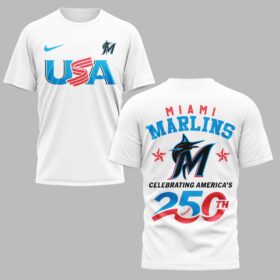 Miami Marlins Celebrating America’s 250th Premium T-shirt LT0003