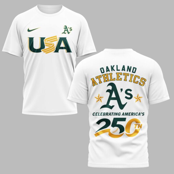 Oakland Athletics Celebrating America’s 250th Premium T-shirt LT0003