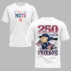 New York Mets 250th Freedom Anniversary Snoopy & Charlie Friendship Premium T-Shirt PH00003
