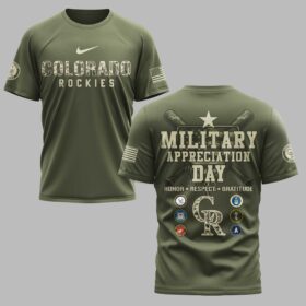 Colorado Rockies Military Appreciation Premium T-shirt LT0004