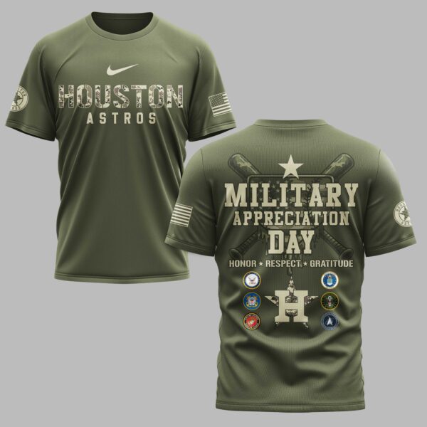 Houston Astros Military Appreciation Premium T-shirt LT0004