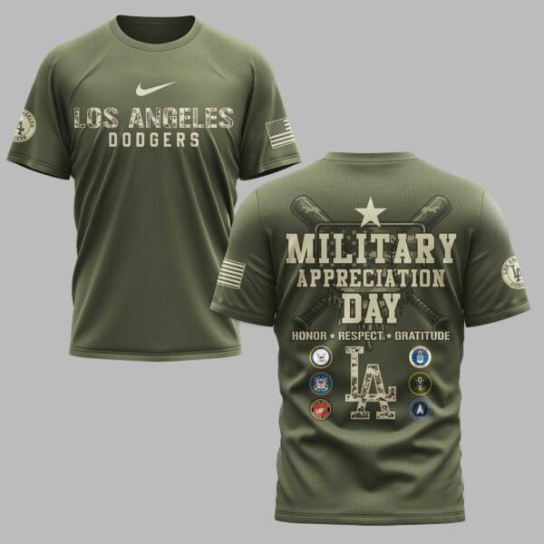 Los Angeles Dodgers Military Appreciation Premium T-shirt LT0004