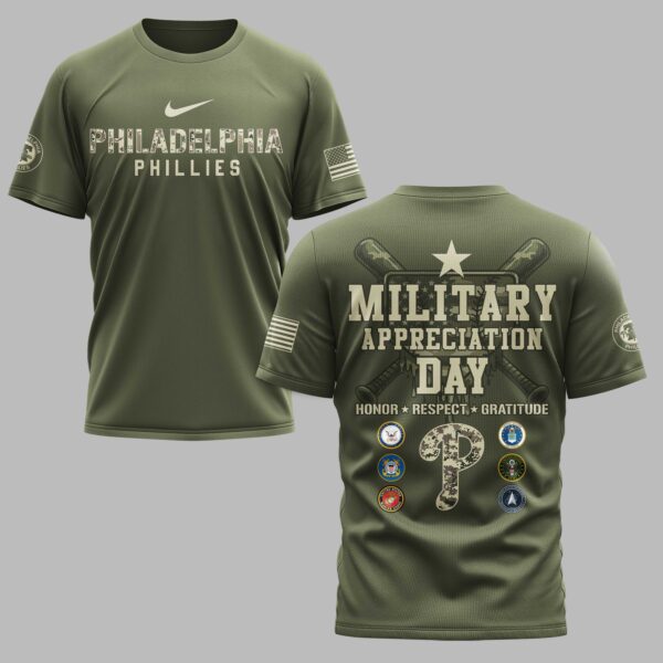 Philadelphia Phillies Military Appreciation Premium T-shirt LT0004