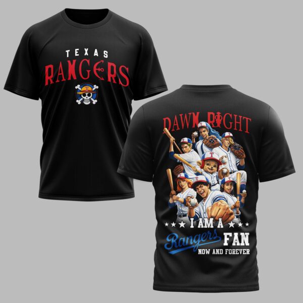 Texas Rangers x One Piece Premium T-Shirt 011