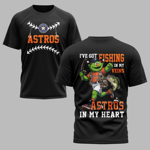 Houston Astros x Fishing Premium T-Shirt 012