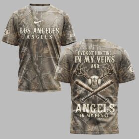 Los Angeles Angels “Hunting in My Veins” Camo Premium T-Shirt LT0005