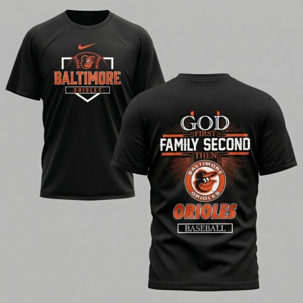 Baltimore Orioles God Family Premium T-shirt PH00001