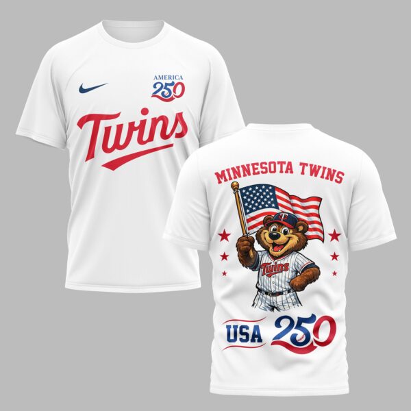 Minnesota Twins x 250 Years Of America Premium T-Shirt 003