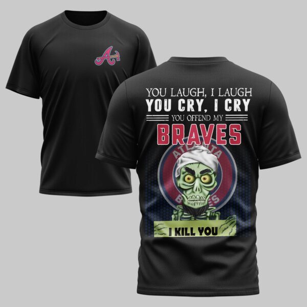 Atlanta Braves x Skull Mars Premium T-Shirt PL03