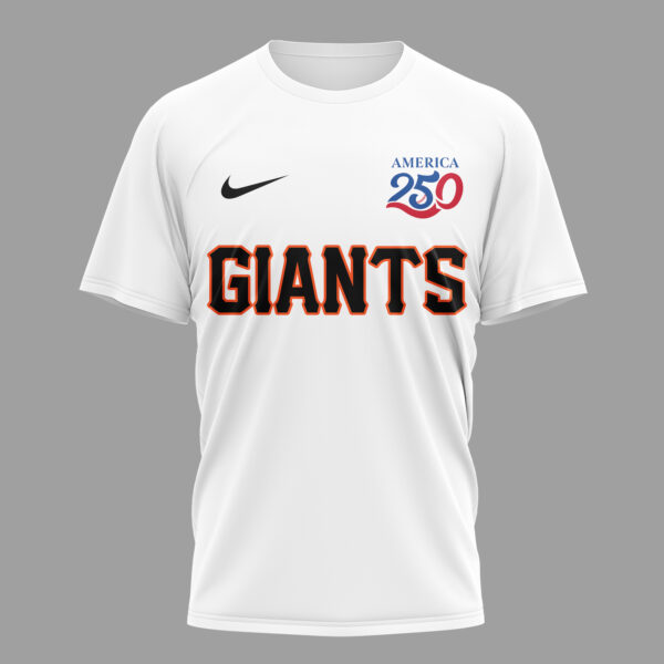 Alternative view of San Francisco Giants x 250 Years Of America Premium T-Shirt 003