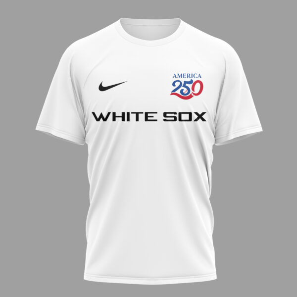 Alternative view of Chicago White Sox x 250 Years Of America Premium T-Shirt 003