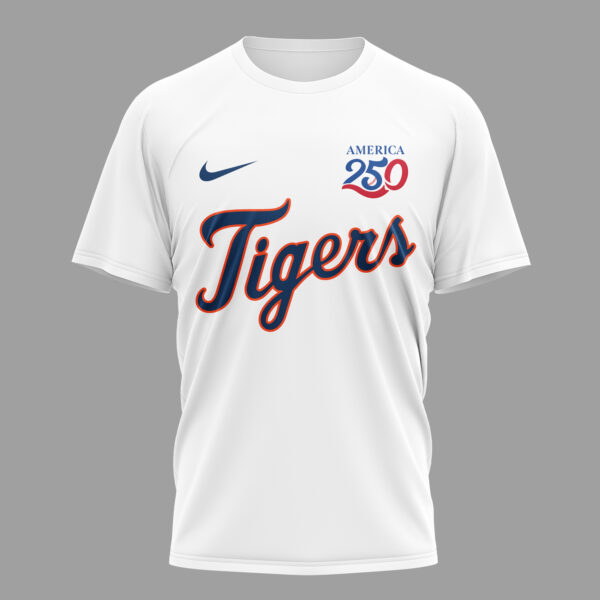 Alternative view of Detroit Tigers x 250 Years Of America Premium t-Shirt 003