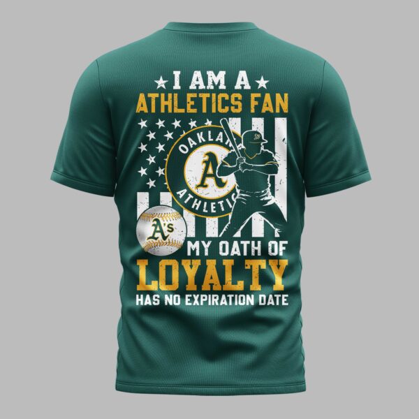 Alternative view of Oakland Athletics Loyalty Oath Premium T-shirt LT0002