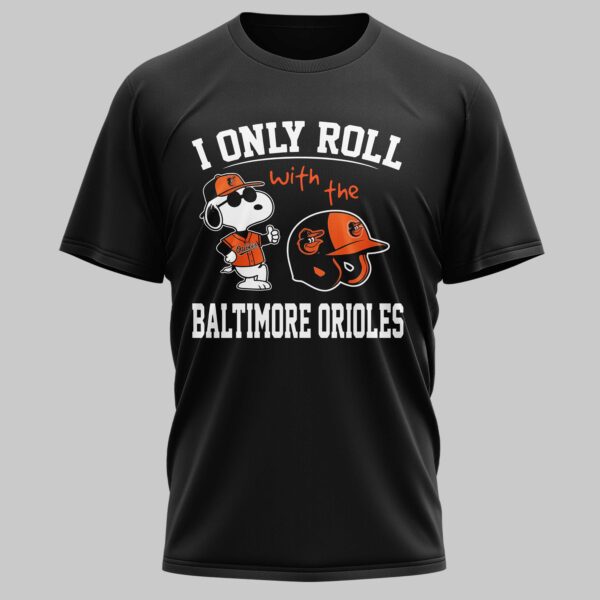 Alternative view of Baltimore Orioles x snoopy Mars Premium T-Shirt PL04