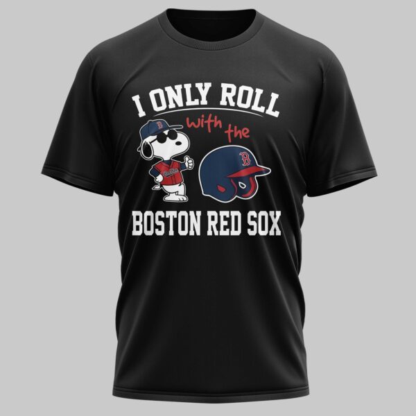Alternative view of Boston Red Sox x snoopy Mars Premium T-Shirt PL01
