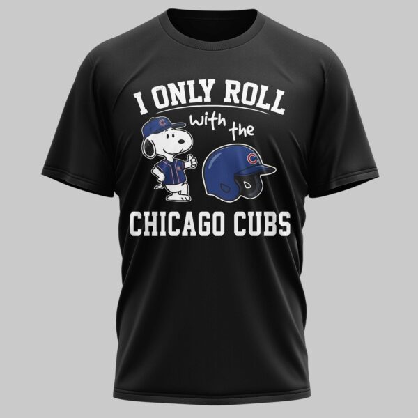 Alternative view of Chicago Cubs x snoopy Mars Premium T-Shirt PL04