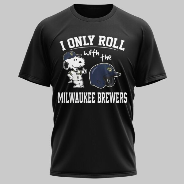 Alternative view of Milwaukee Brewers x snoopy Mars Premium T-Shirt PL04